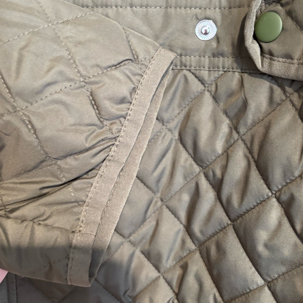 J. Crew Women’s Packable Olive Green Quilted Field Jacket - Picture 8 of 8